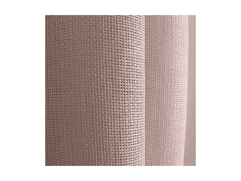 Lot de 2 voilages ajourés avec oeillets, 140x240cm, mauve glacé, collection Jelly