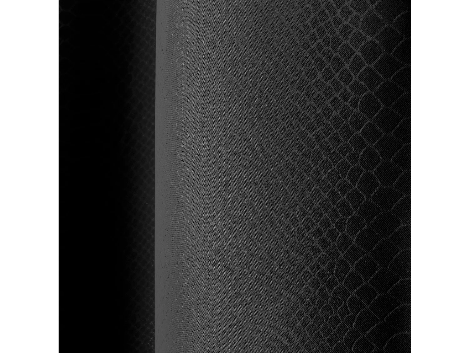 Lot de 2 rideaux occultants, avec oeillets, 140x240cm, noir, motif écaille, collection Crocodile