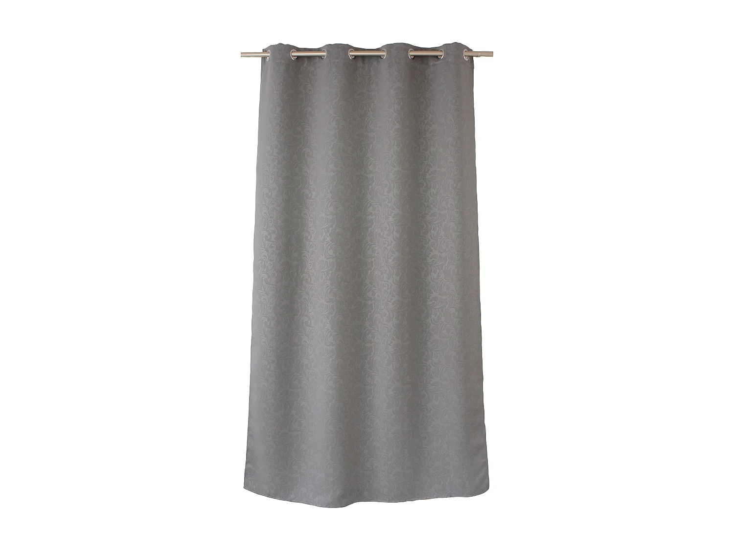 Lot de 2 rideaux occultants avec oeillets, 140x240cm, gris, collection Arabesque