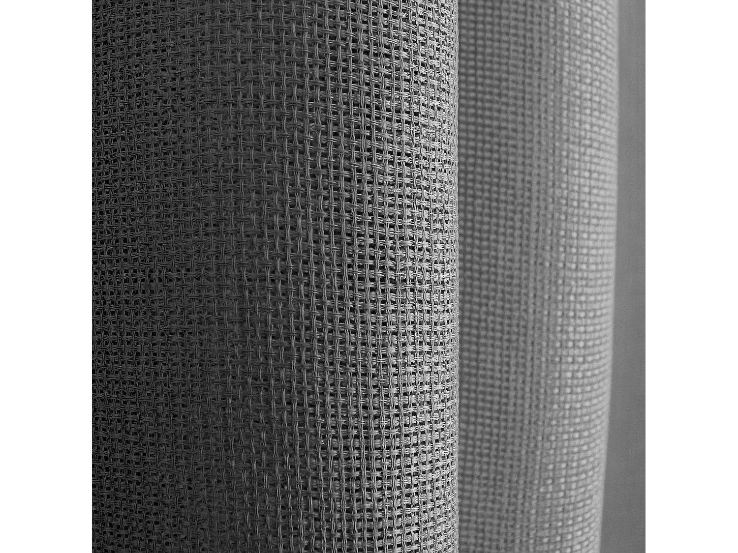 Lot de 2 voilages ajourés avec oeillets, 140x240cm, gris foncé, collection Jelly