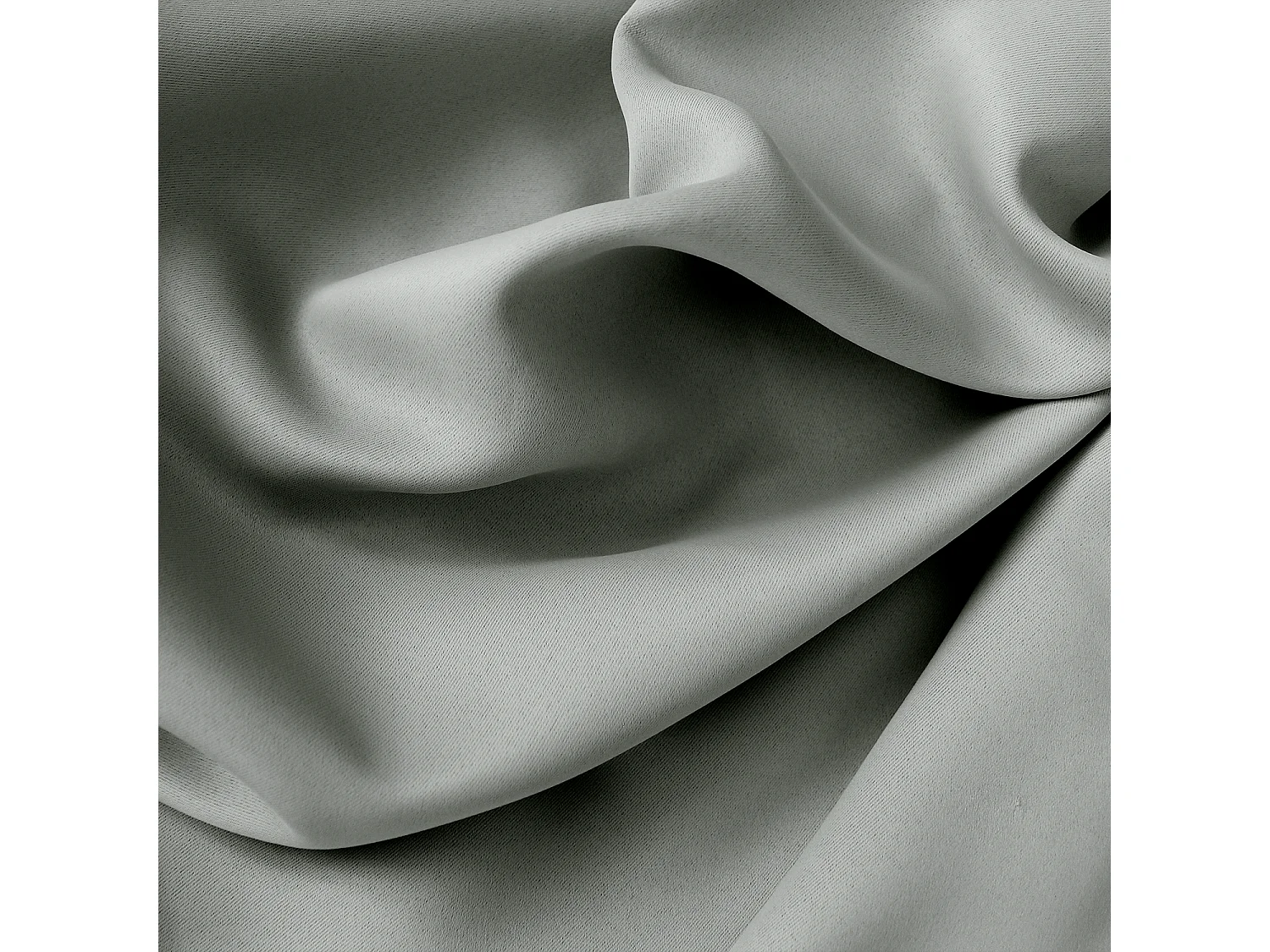 Lot de 2 Rideaux Occultant avec Œillets, 140x280cm, 100% polyester, Collection Réglisse, CMADECO - Gris