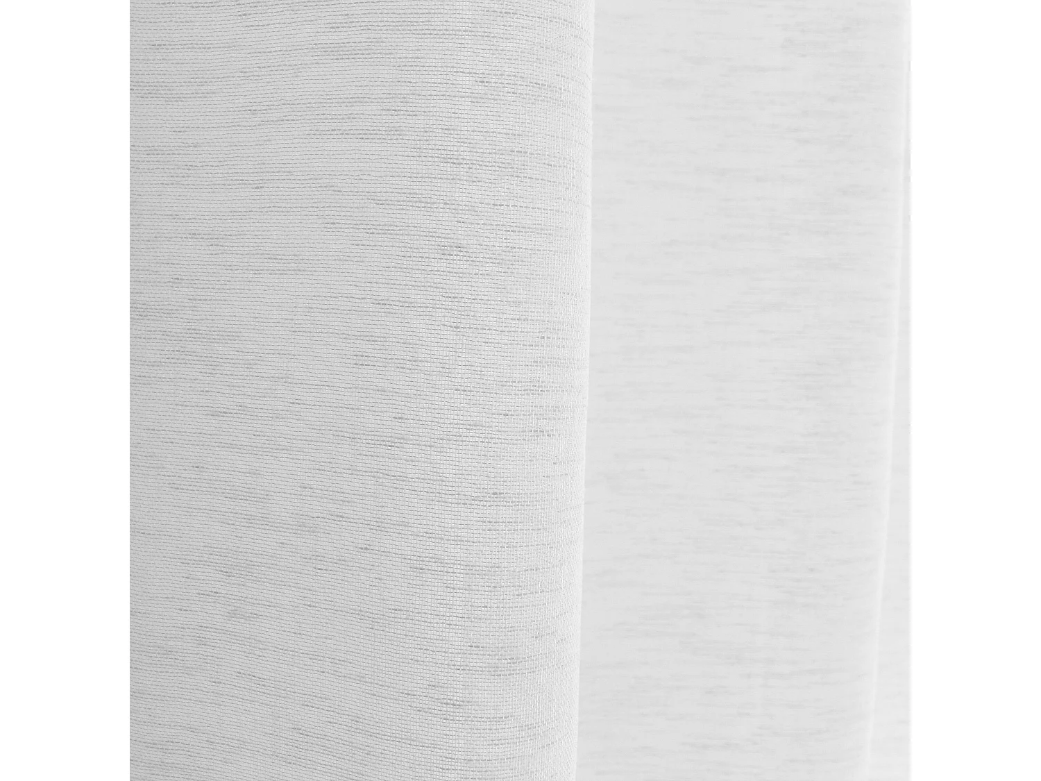 Lot de 2 voilages à œillets, 140x240cm, blanc, effet lin, collection Maya