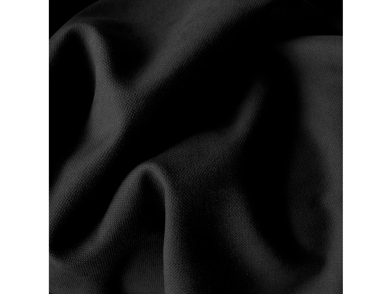 2 thermische gordijnen met zeilringen, zwart, 135x240cm, fleece voering, collectie Nordica