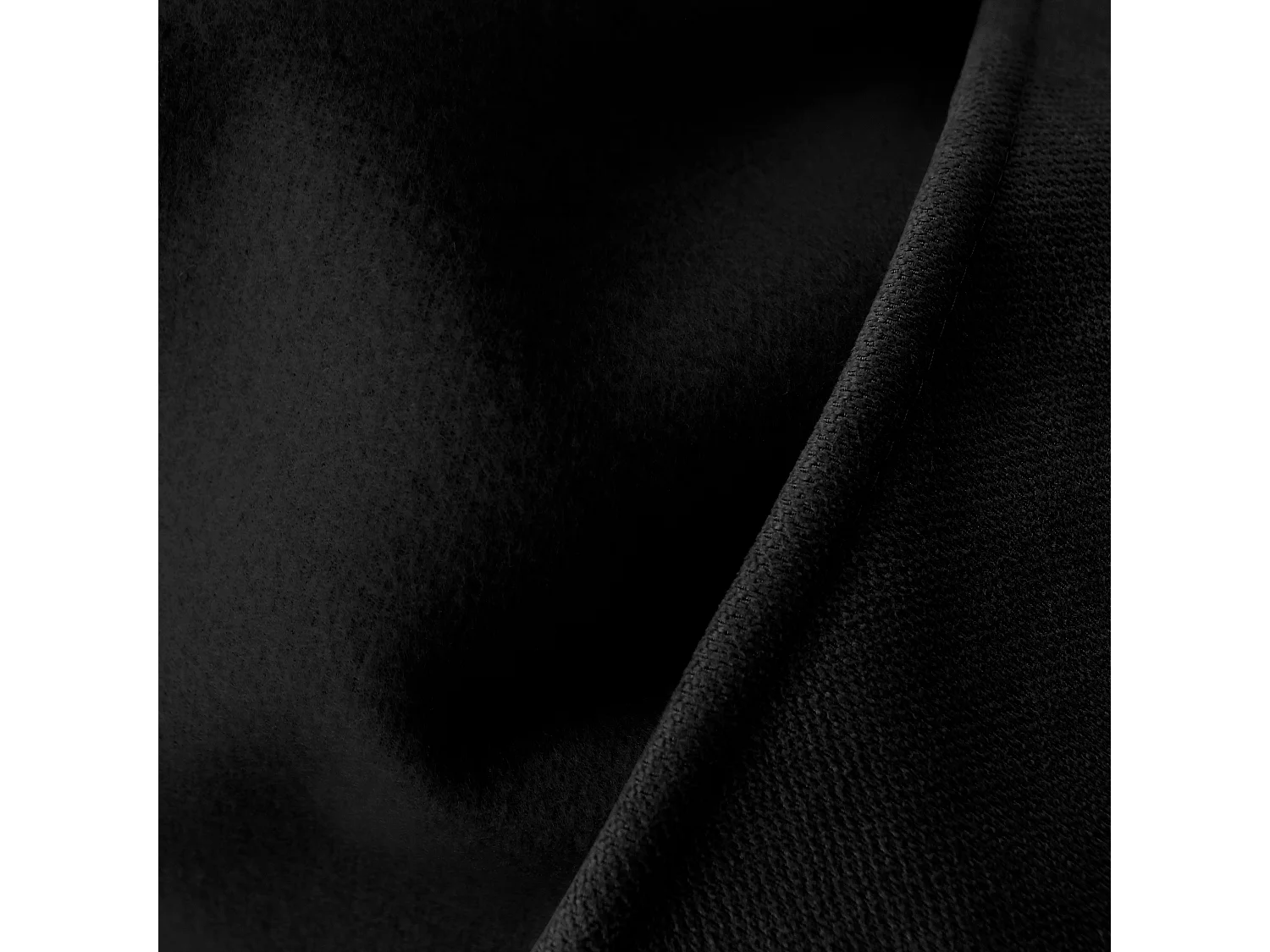 2 thermische gordijnen met zeilringen, zwart, 135x240cm, fleece voering, collectie Nordica