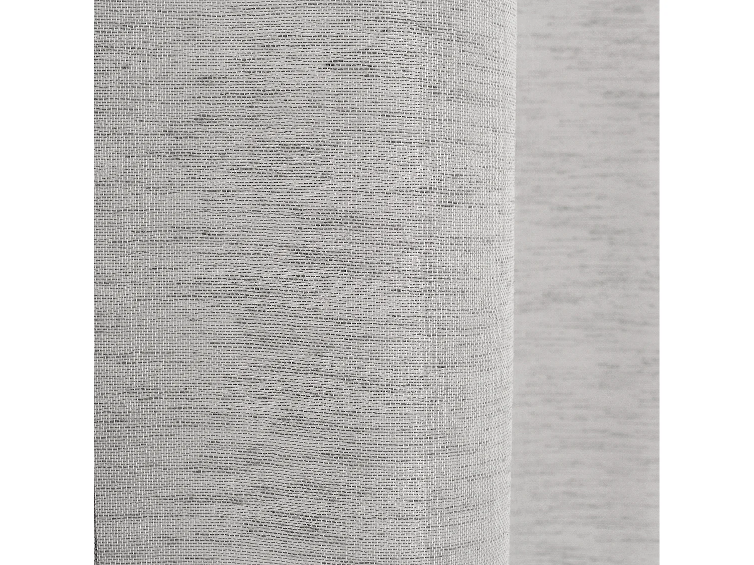 Lot de 2 voilages à œillets, 140x240cm, gris galet, effet lin, collection Maya