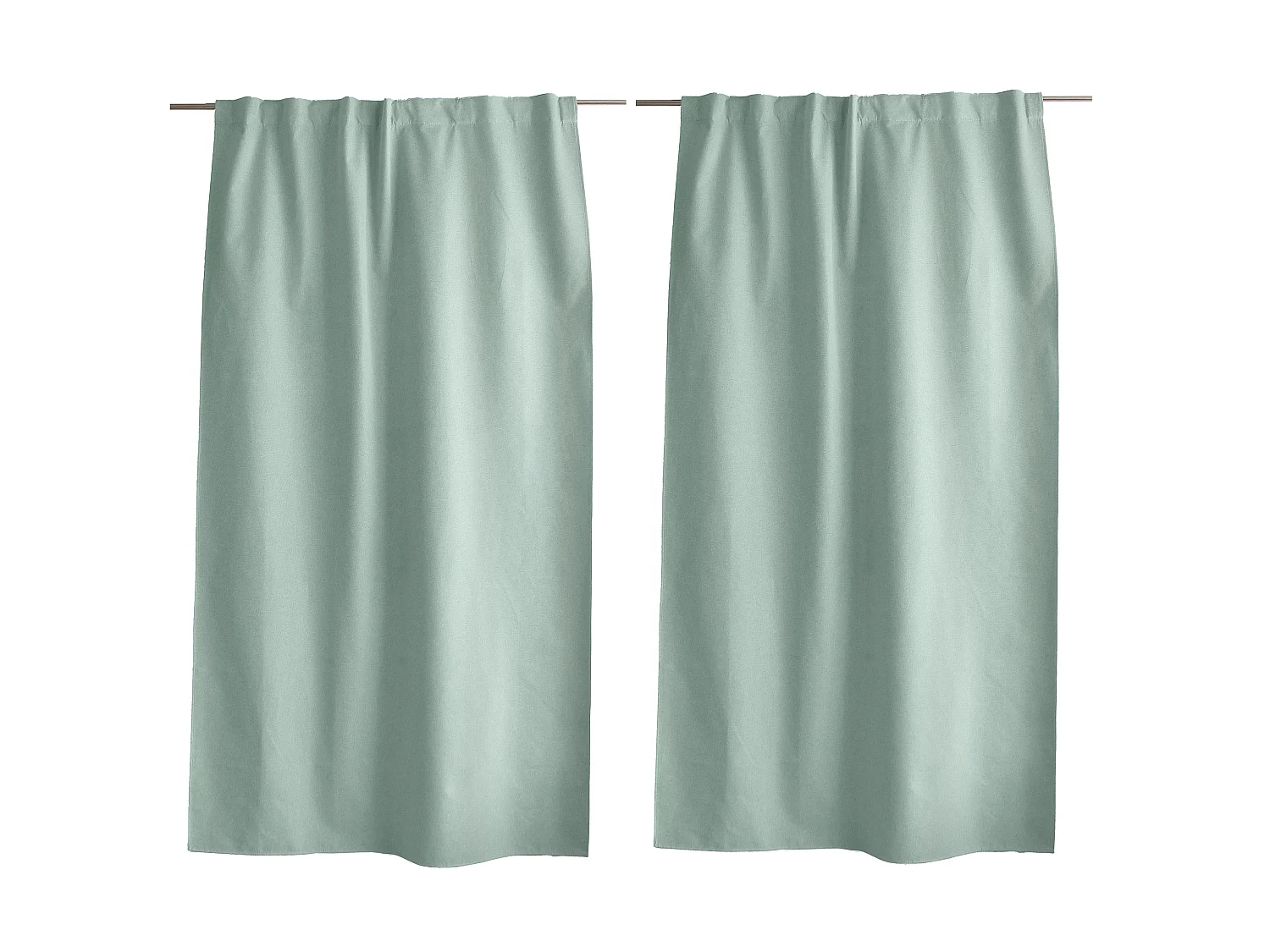 Lot de 2 Rideaux, 100% Occultant, 140x240cm, Pattes Cachées, Collection Eclipse, CMADECO - Bleu