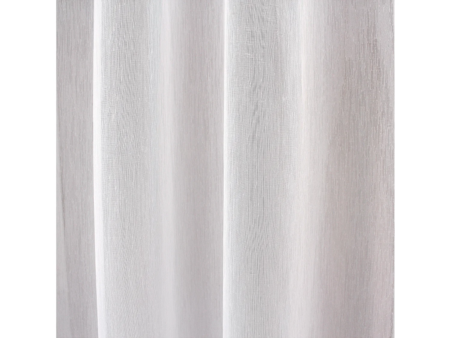 Lot de 2 voilages à œillets, 140x280cm, blanc, collection Sablé