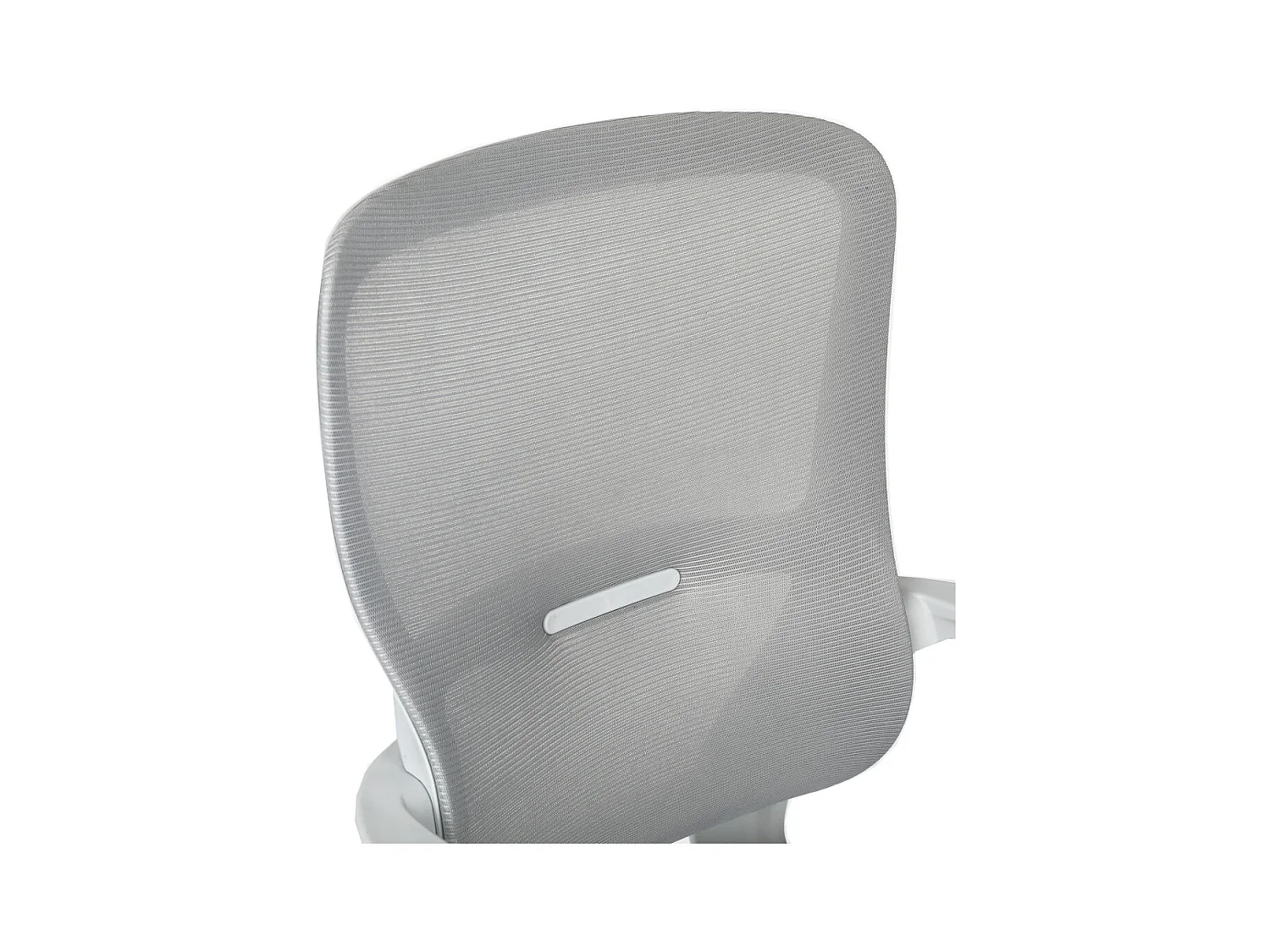 Silla de oficina de 119-128x57x59 cm de tela con reposabrazos en color gris Taxana