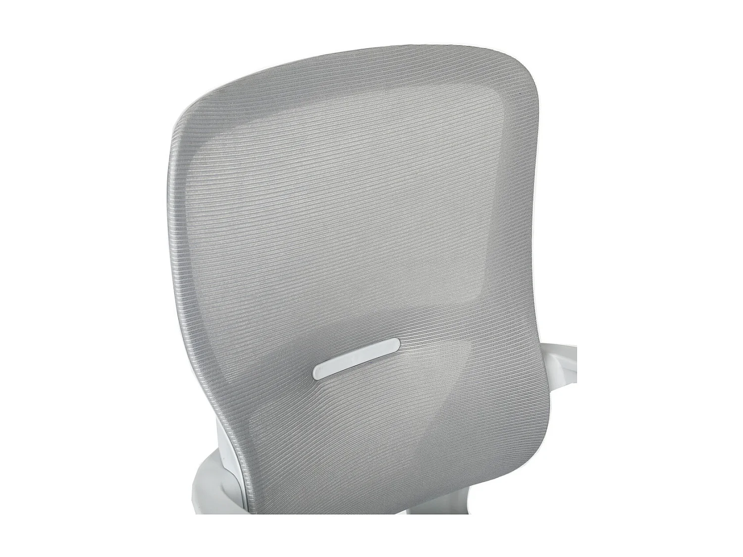 Silla de oficina de 119-128x57x59 cm de tela con reposabrazos en color gris Taxana