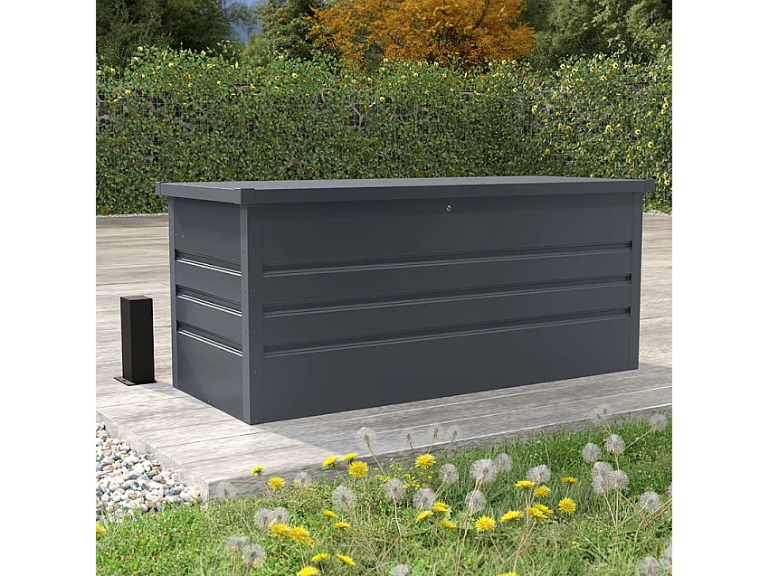 Auflagenbox Gartenbox 165x69x62cm aus Stahl Innsbruck