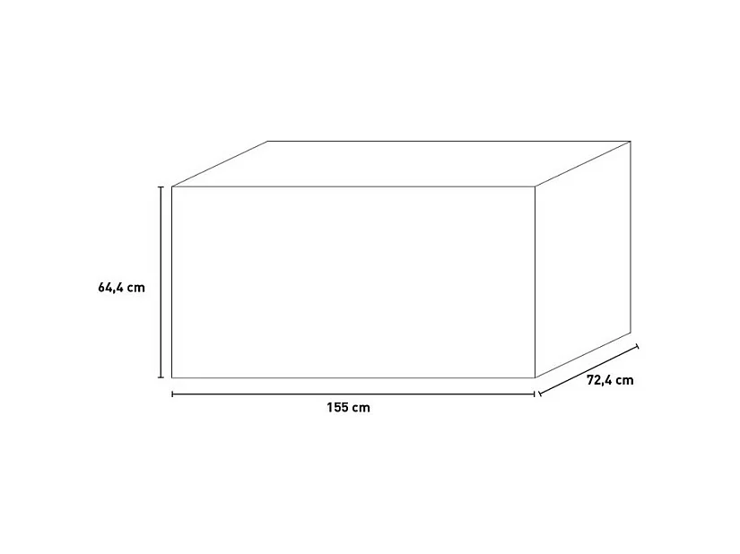 Coffre de jardin en résine pour l'extérieur MaxiBox Resin