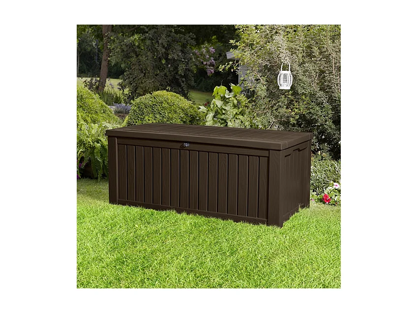 Coffre de jardin en résine pour l'extérieur MaxiBox Resin