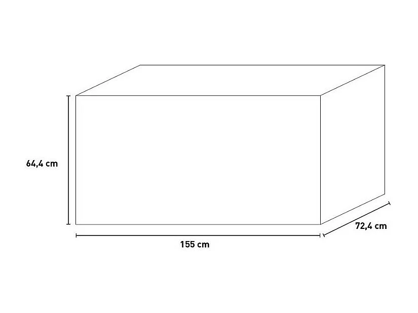 Coffre de jardin en résine pour l'extérieur MaxiBox Resin