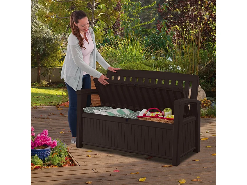 Banc de jardin avec coffre extérieur ComfyBench Box