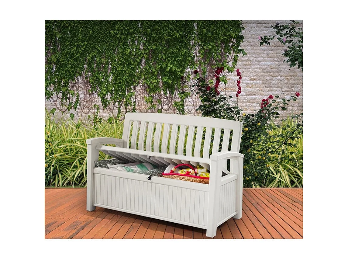 Panca da giardino con contenitore esterno ComfyBench Box