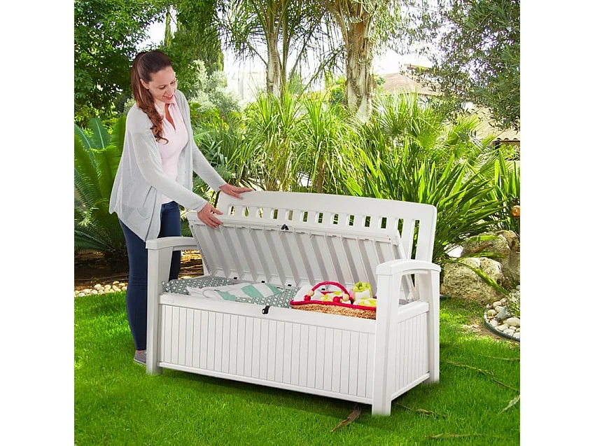Panca da giardino con contenitore esterno ComfyBench Box