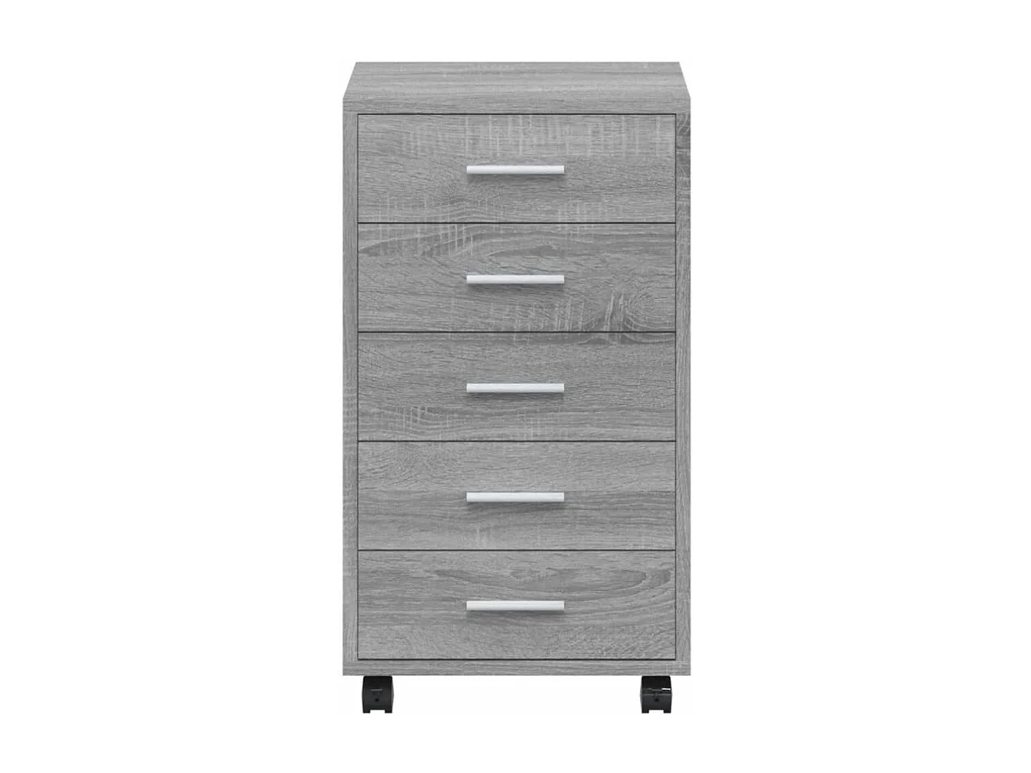 Armoire à tiroirs avec roulettes Sonoma gris Bois d'ingénierie