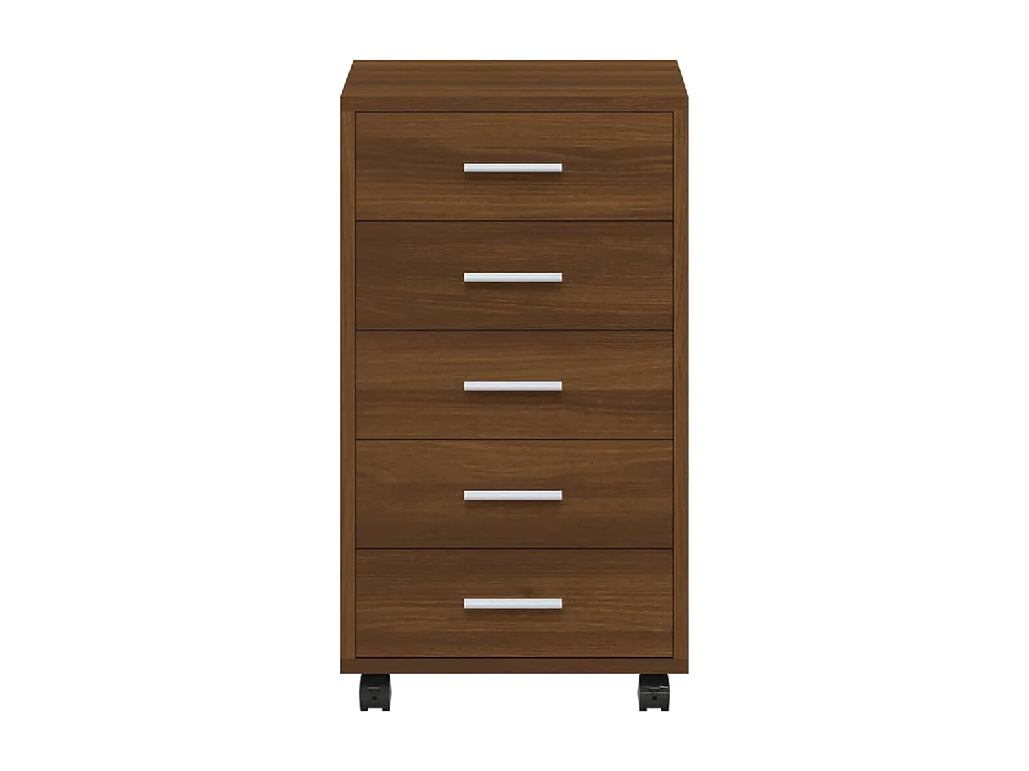 Armoire à tiroirs avec roulettes Chêne marron Bois d'ingénierie