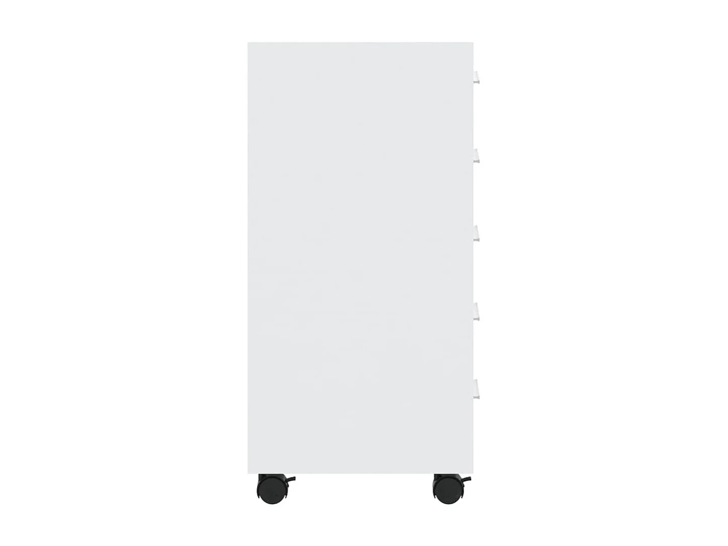 Armoire à tiroirs avec roulettes Blanc brillant Bois ingénierie