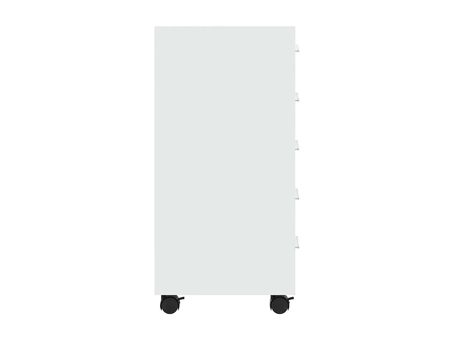 Armoire à tiroirs avec roulettes Blanc brillant Bois ingénierie