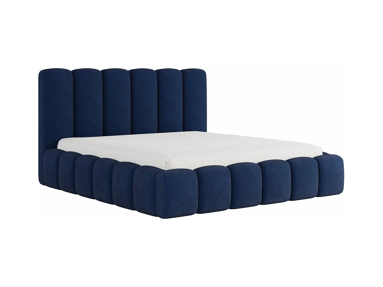LIT CAPITONNÉ avec matelas Svenstorp Bleu marine 180x200 cm