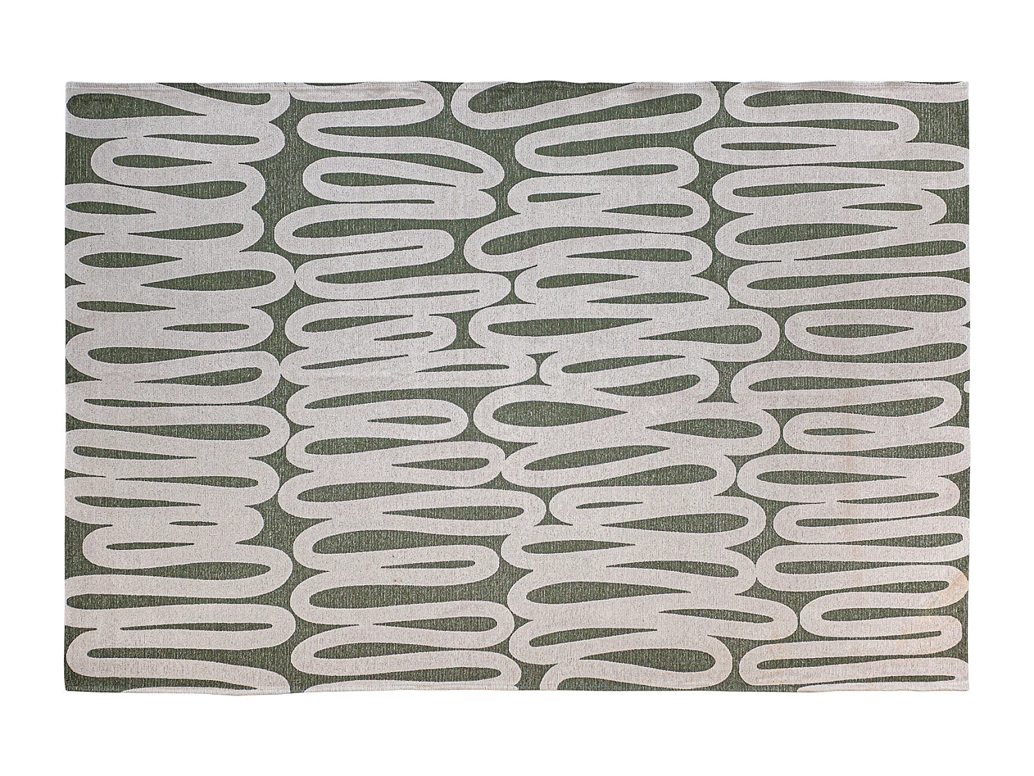 Tapis en polyester vert  en 300x200x1 cm