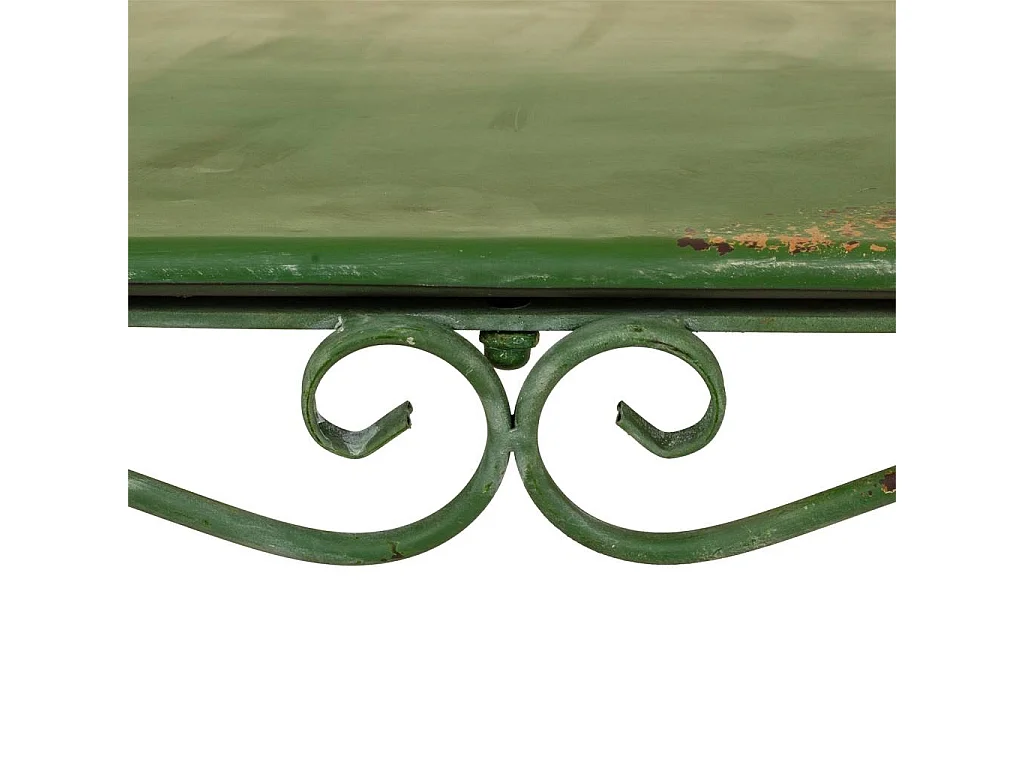 Conjunto de mesa+cadeiras em ferro forjado: (2)42x47x92h-61x61x75,5h