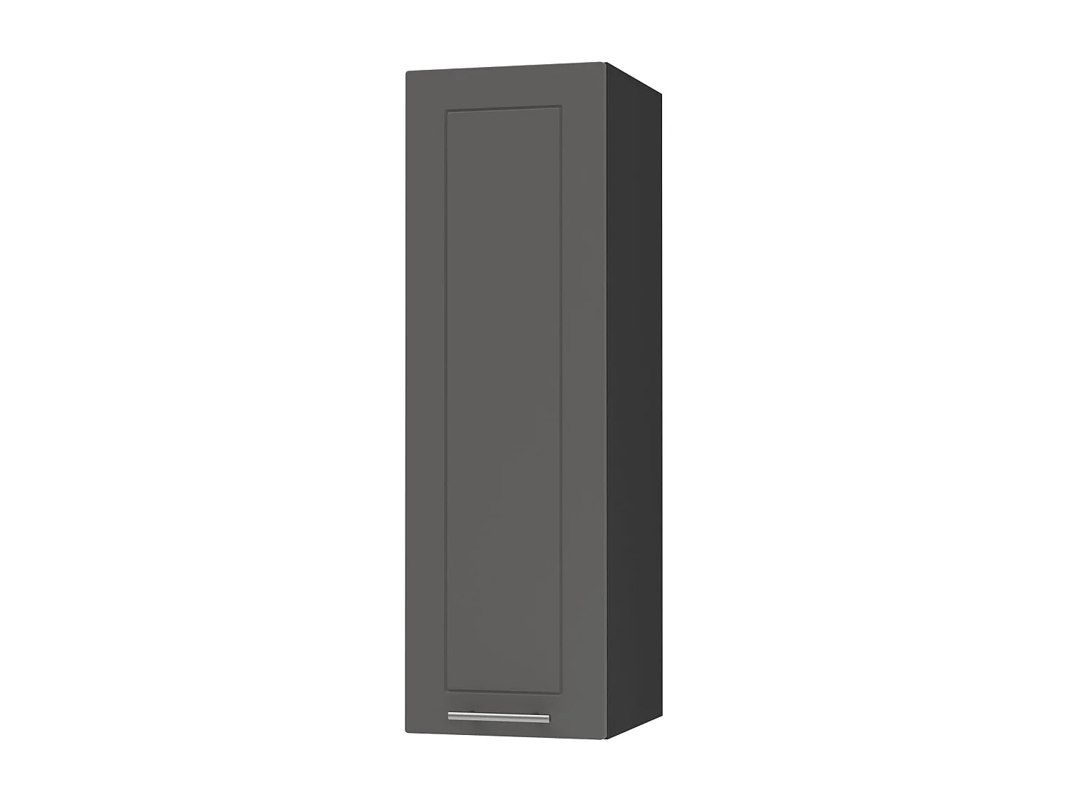 KÜCHENHÄNGESCHRANK Kvantum W4/20 Graphit Matt / Schwarz Matt 20 / 32,5 / 96cm