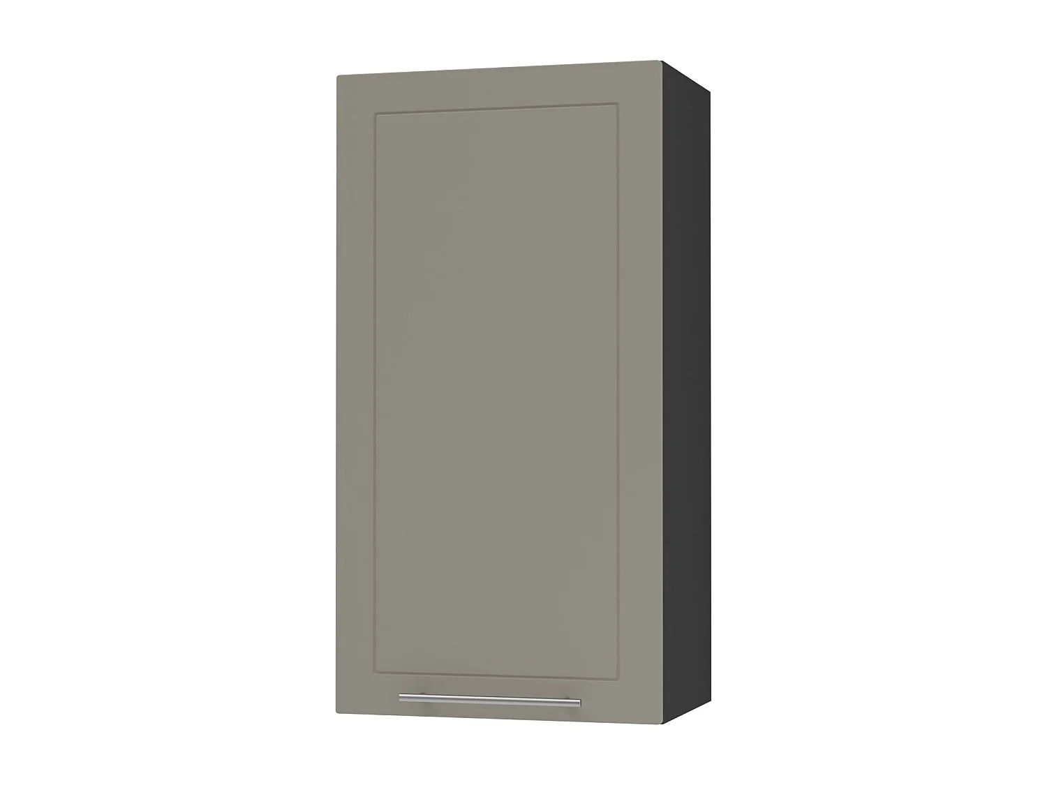 KÜCHENHÄNGESCHRANK Kvantum W4/60/1 Beige Matt / Schwarz Matt 60 / 32,5 / 96cm