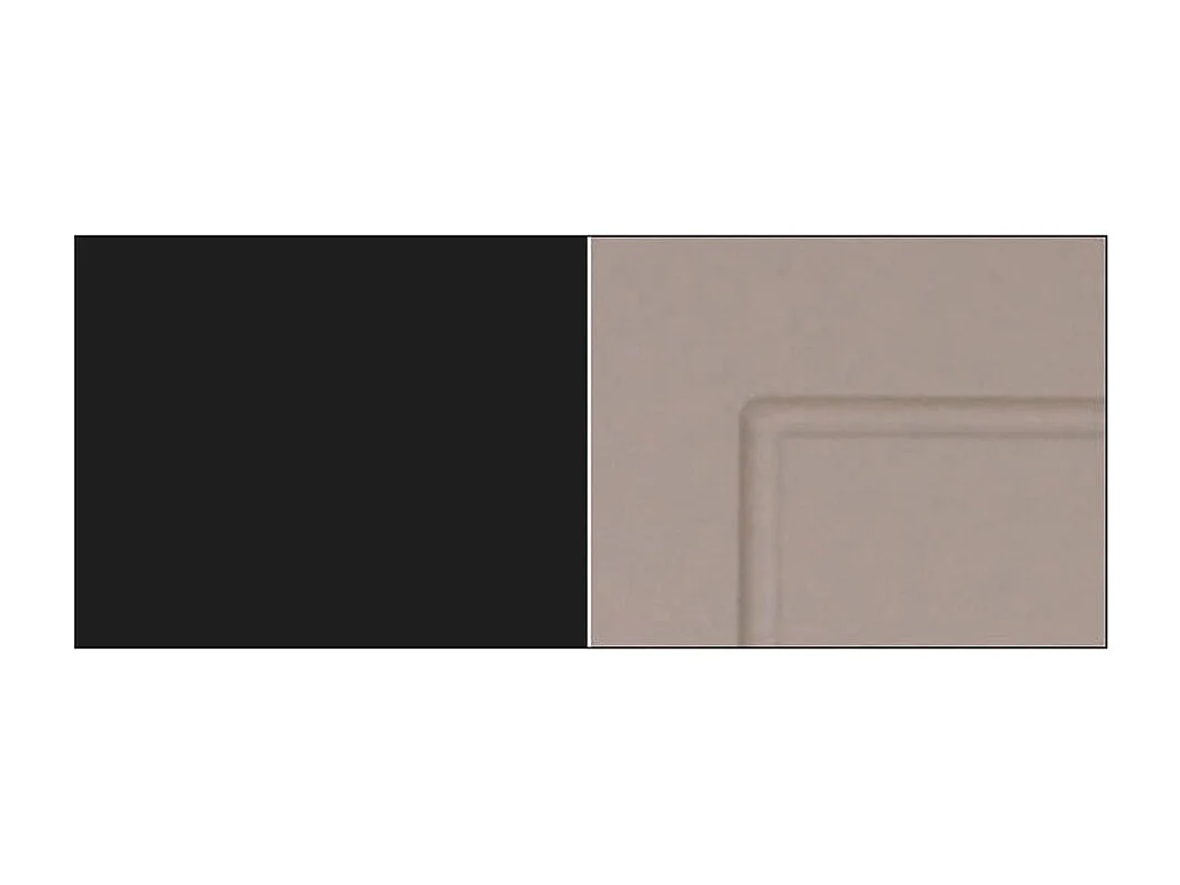 KÜCHENHÄNGESCHRANK Kvantum W4/60/1 Beige Matt / Schwarz Matt 60 / 32,5 / 96cm