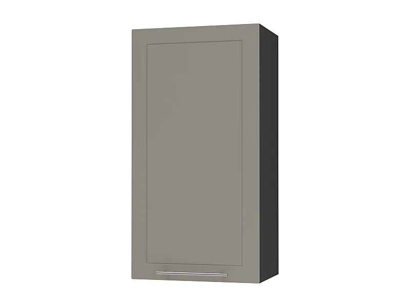 KÜCHENHÄNGESCHRANK Kvantum W4/60/1 Beige Matt / Schwarz Matt 60 / 32,5 / 96cm