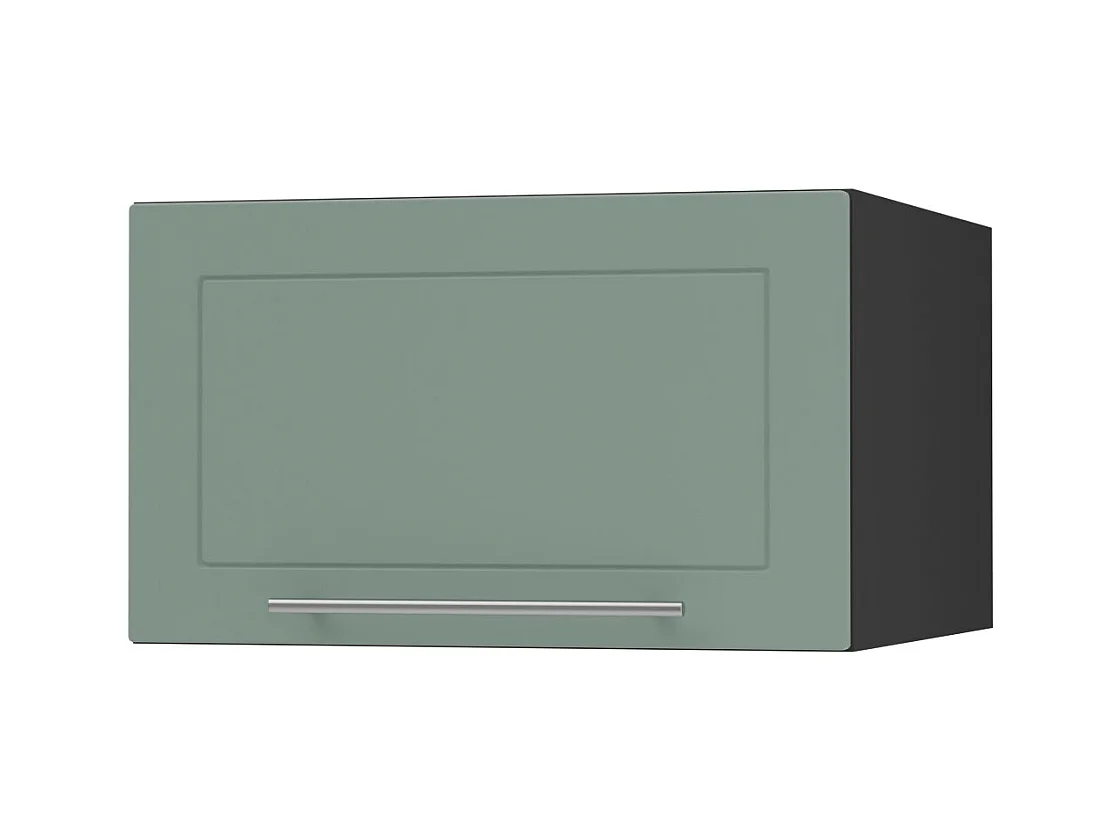 KLAPPHÄNGESCHRANK Kvantum W6B/50 Mint Matt / Schwarz Matt 50 / 59 / 36cm