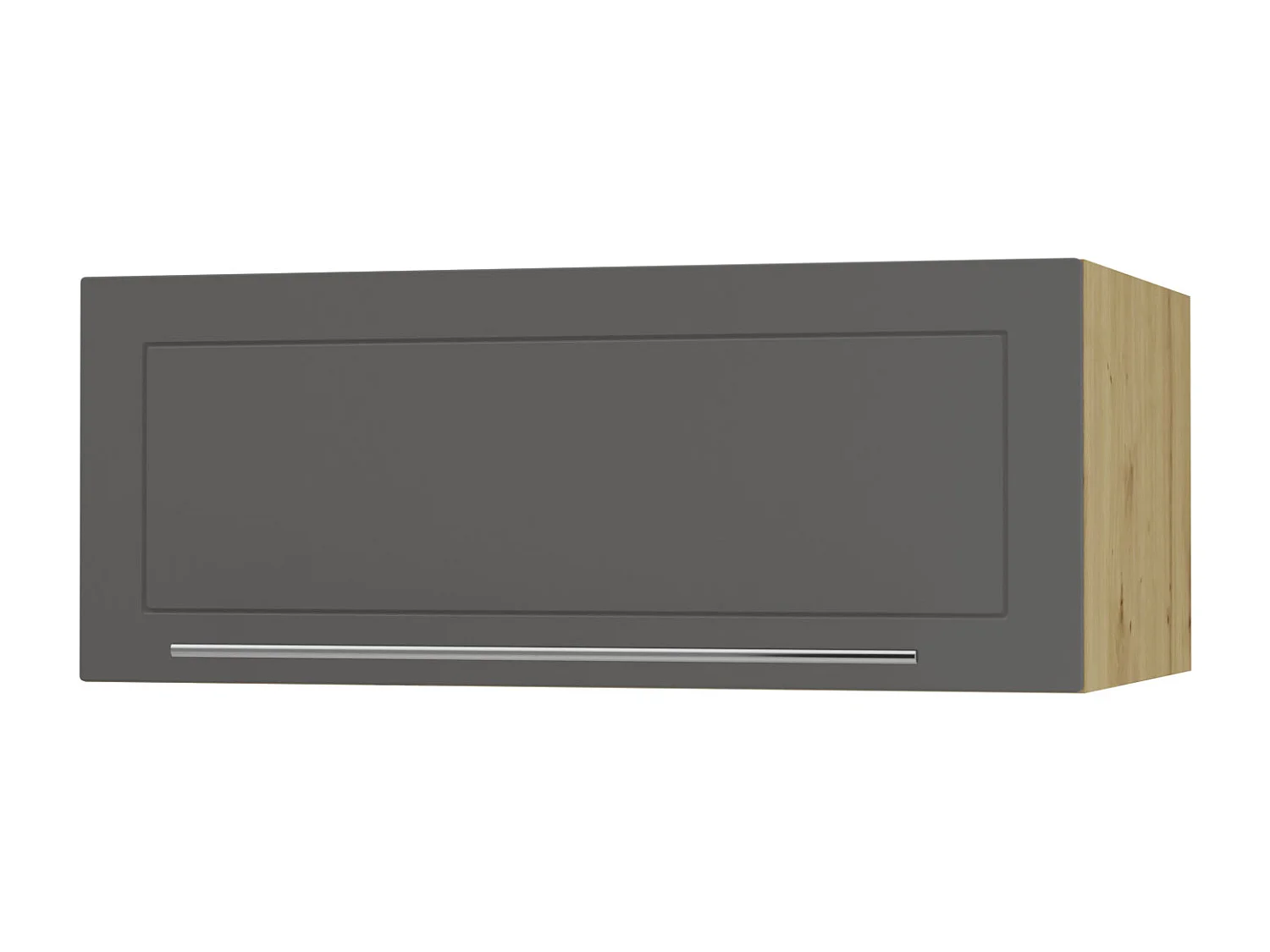 KLAPPHÄNGESCHRANK Kvantum W6B/90 Graphit Matt / Eiche Artisan Matt 90 / 59 / 36cm