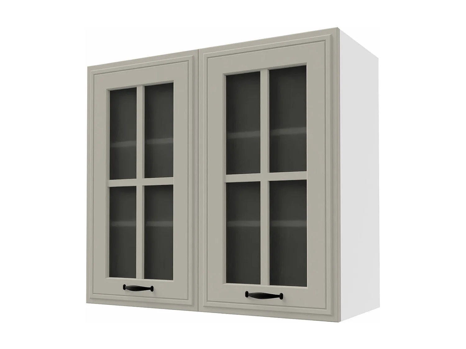 KÜCHENHÄNGESCHRANK Salo W3S/80 Kaschmir Matt / Weiß 80 / 32,5 / 72cm