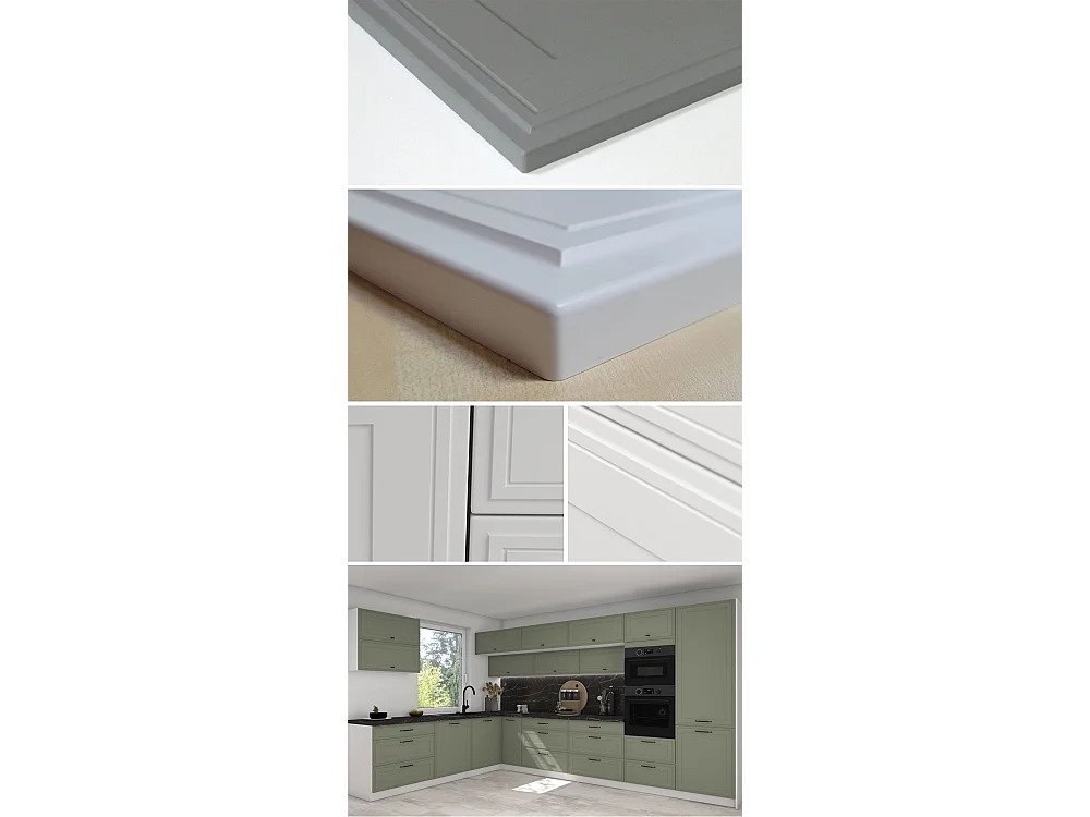KÜCHENHÄNGESCHRANK Salo W3S/80 Kaschmir Matt / Weiß 80 / 32,5 / 72cm