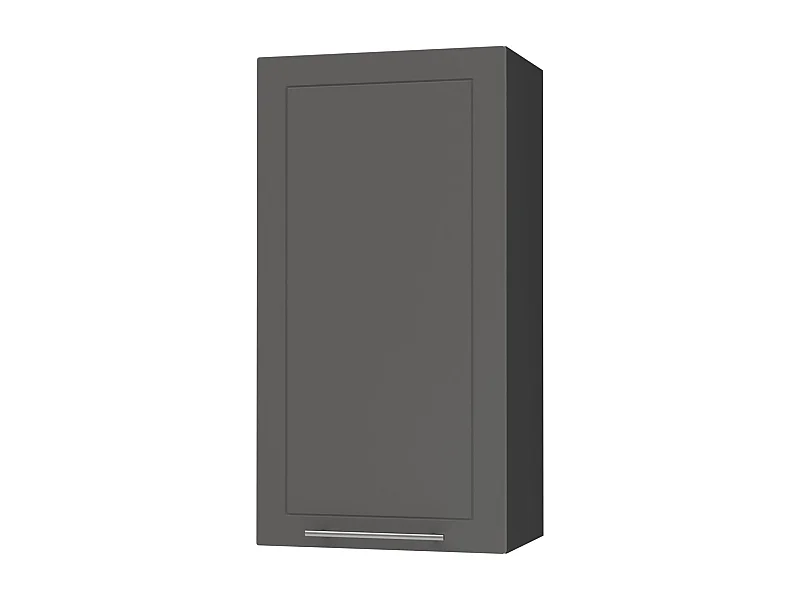 KÜCHENHÄNGESCHRANK Kvantum W4/60/1 Graphit Matt / Schwarz Matt 60 / 32,5 / 96cm