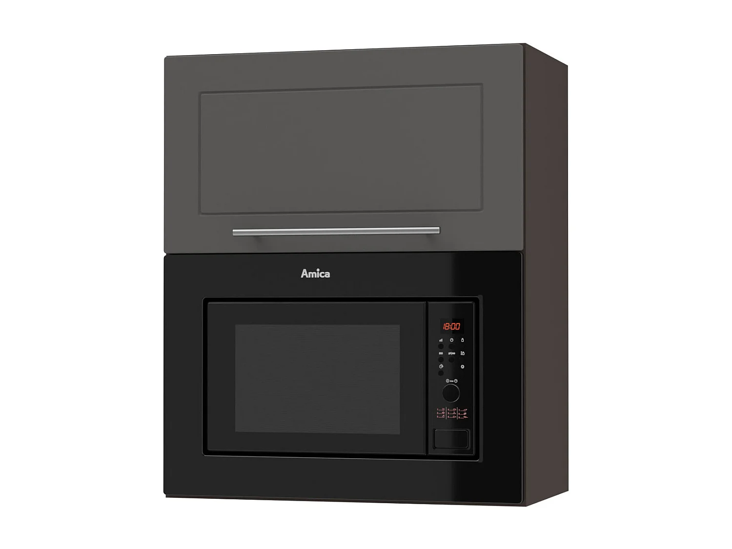 MIKROWELLENUMBAUSCHRANK Kvantum W2MK/60 Graphit Matt / Lava Matt 60 / 32,5 / 72cm