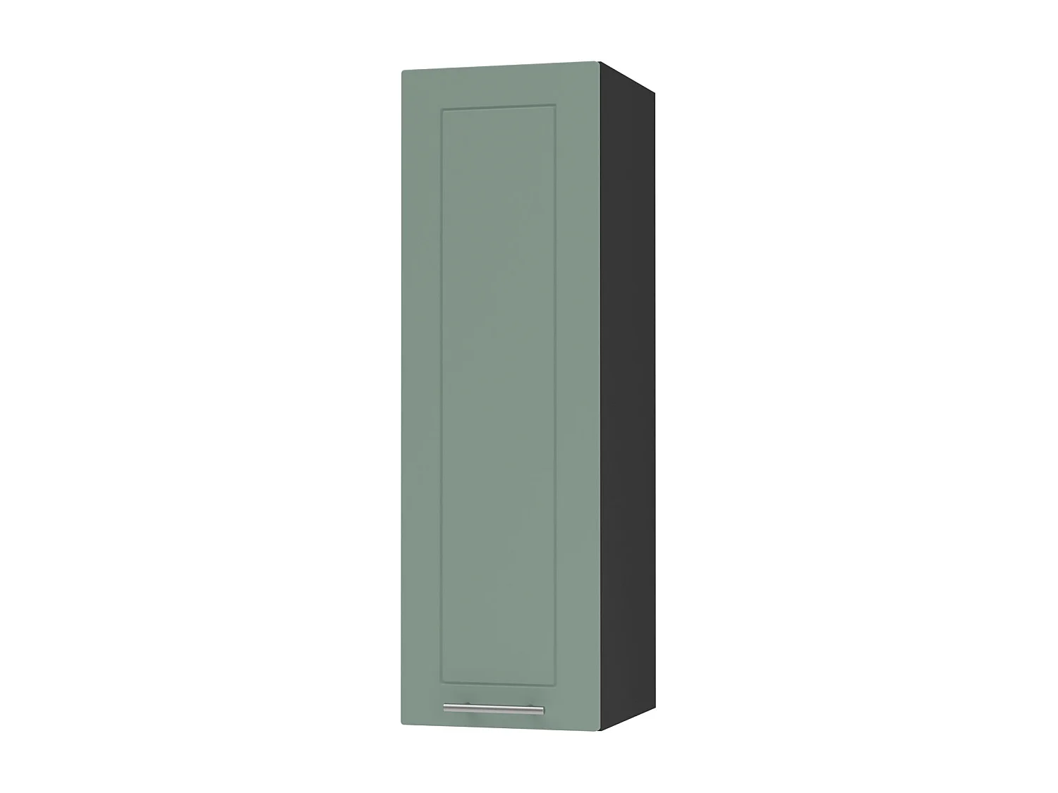 KÜCHENHÄNGESCHRANK Kvantum W4/20 Mint Matt / Schwarz Matt 20 / 32,5 / 96cm