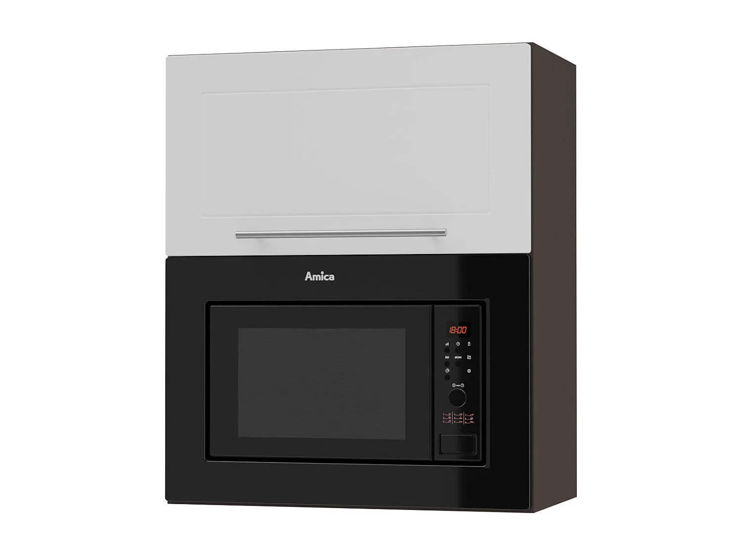 MIKROWELLENUMBAUSCHRANK Kvantum W2MK/60 Weiß Matt / Lava Matt 60 / 32,5 / 72cm