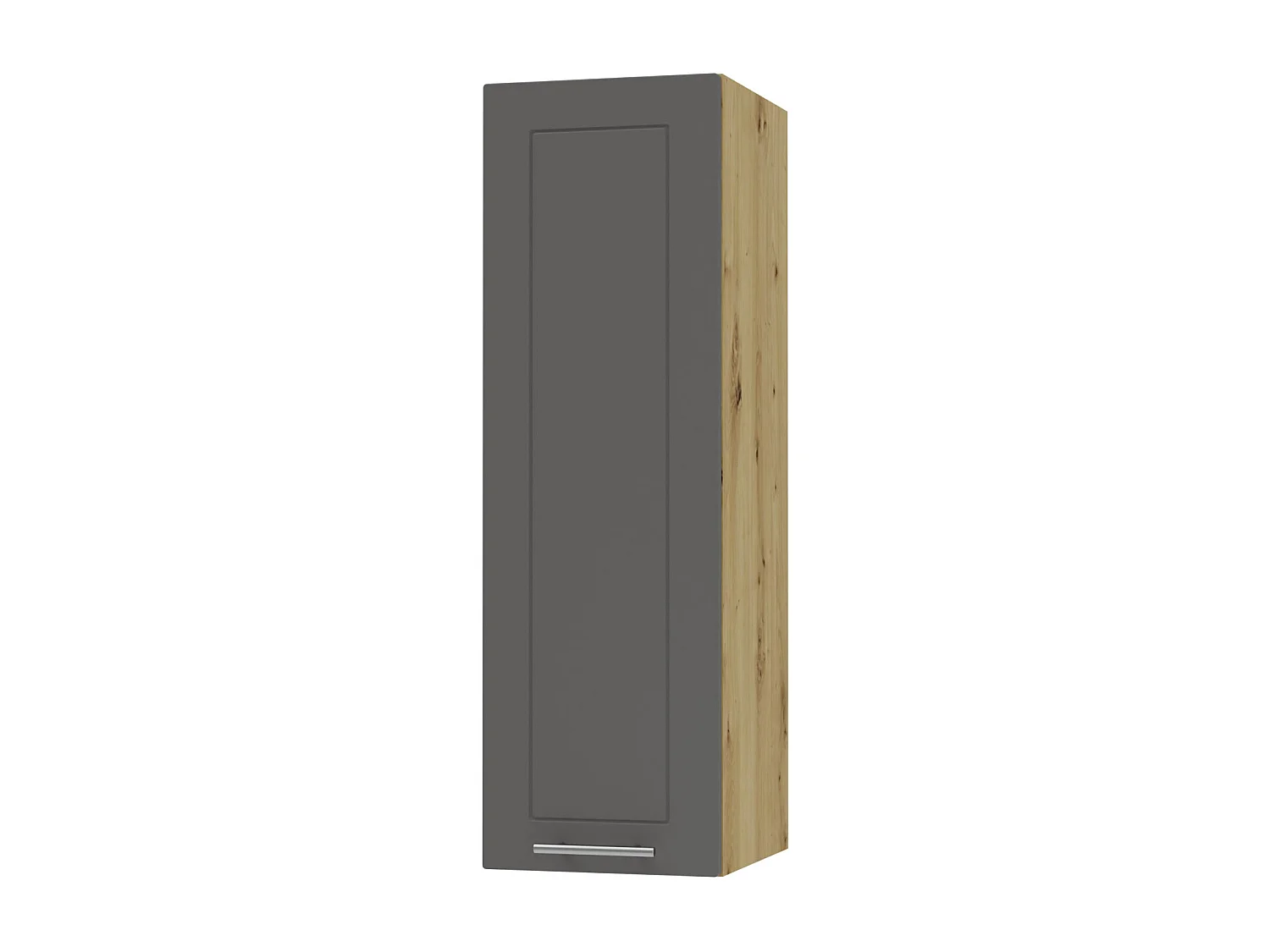 KÜCHENHÄNGESCHRANK Kvantum W4/20 Graphit Matt / Eiche Artisan Matt 20 / 32,5 / 96cm