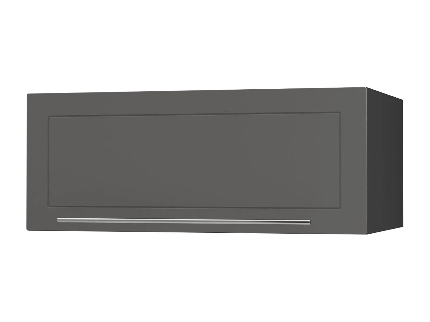 KLAPPHÄNGESCHRANK Kvantum W6B/90 Graphit Matt / Schwarz Matt 90 / 59 / 36cm