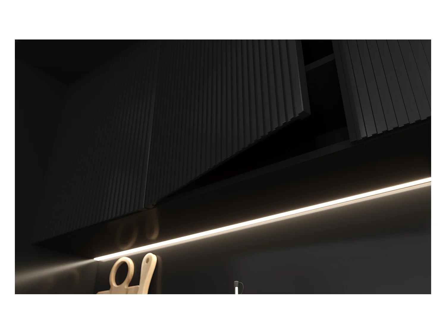 HÄNGESCHRANK Lamello W2/40 Schwarz Matt / Lava 40 / 32,5 / 72cm