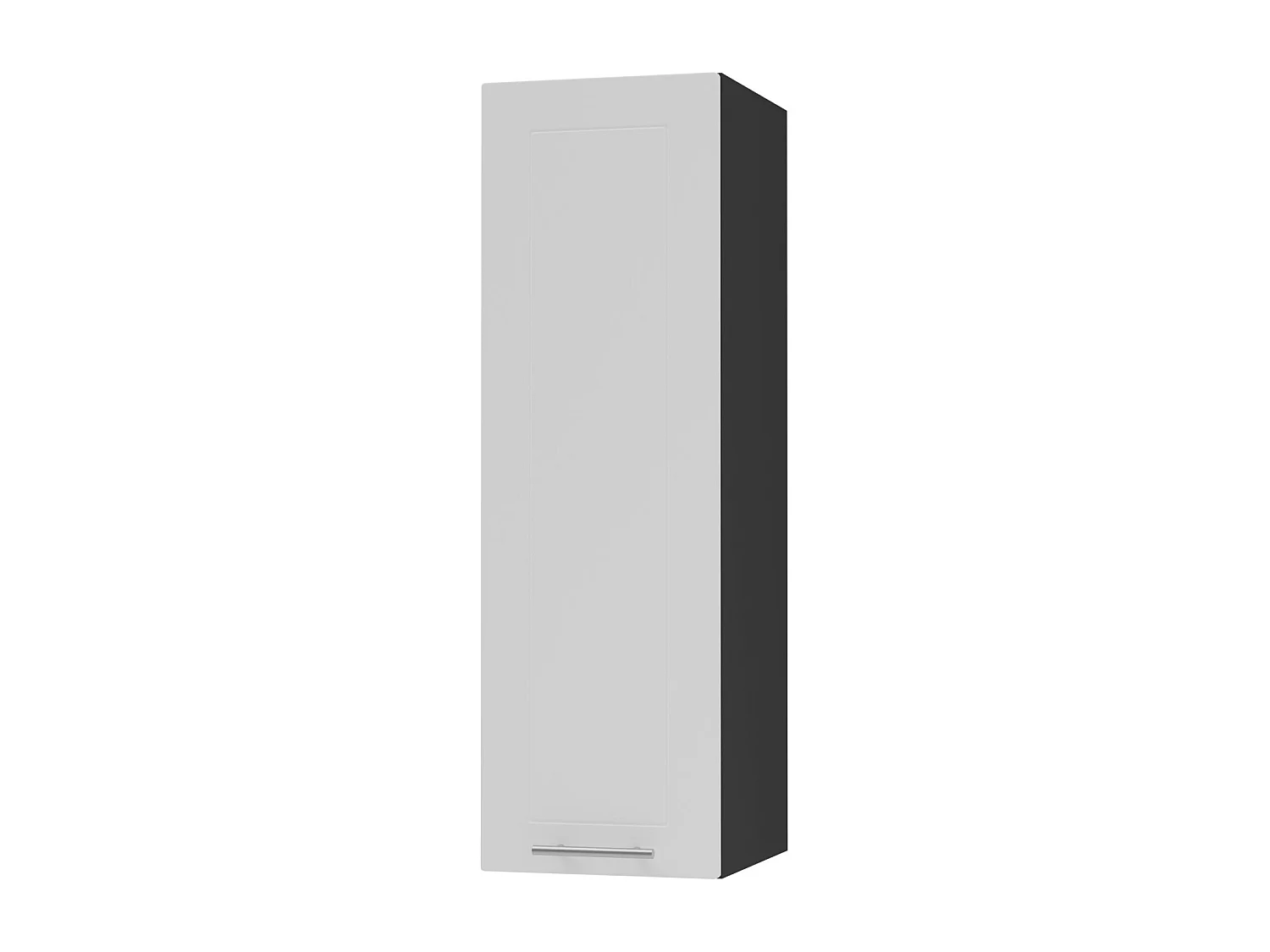 KÜCHENHÄNGESCHRANK Kvantum W4/20 Weiß Matt / Schwarz Matt 20 / 32,5 / 96cm