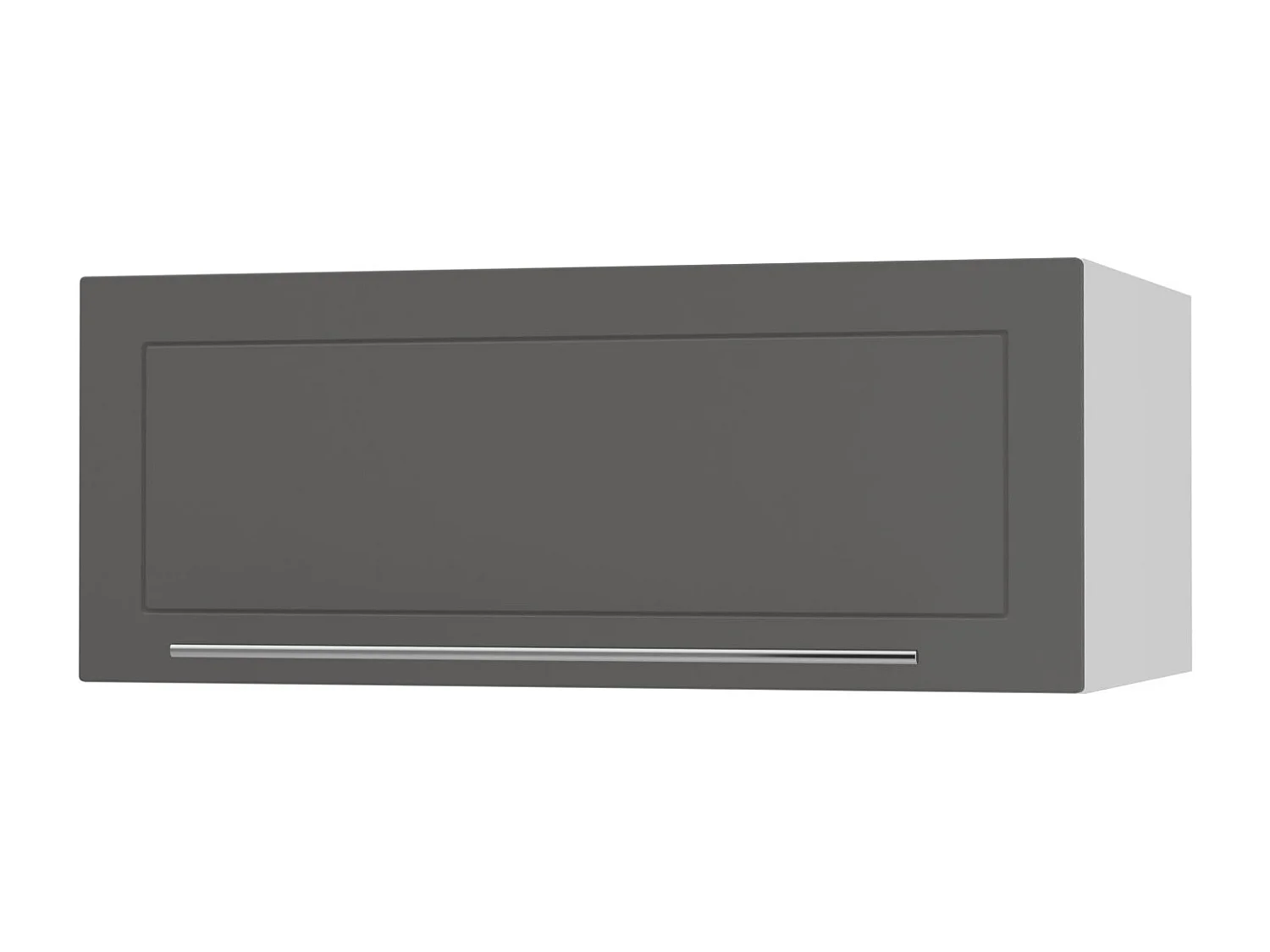 KLAPPHÄNGESCHRANK Kvantum W6B/90 Graphit Matt / Weiß Matt 90 / 59 / 36cm