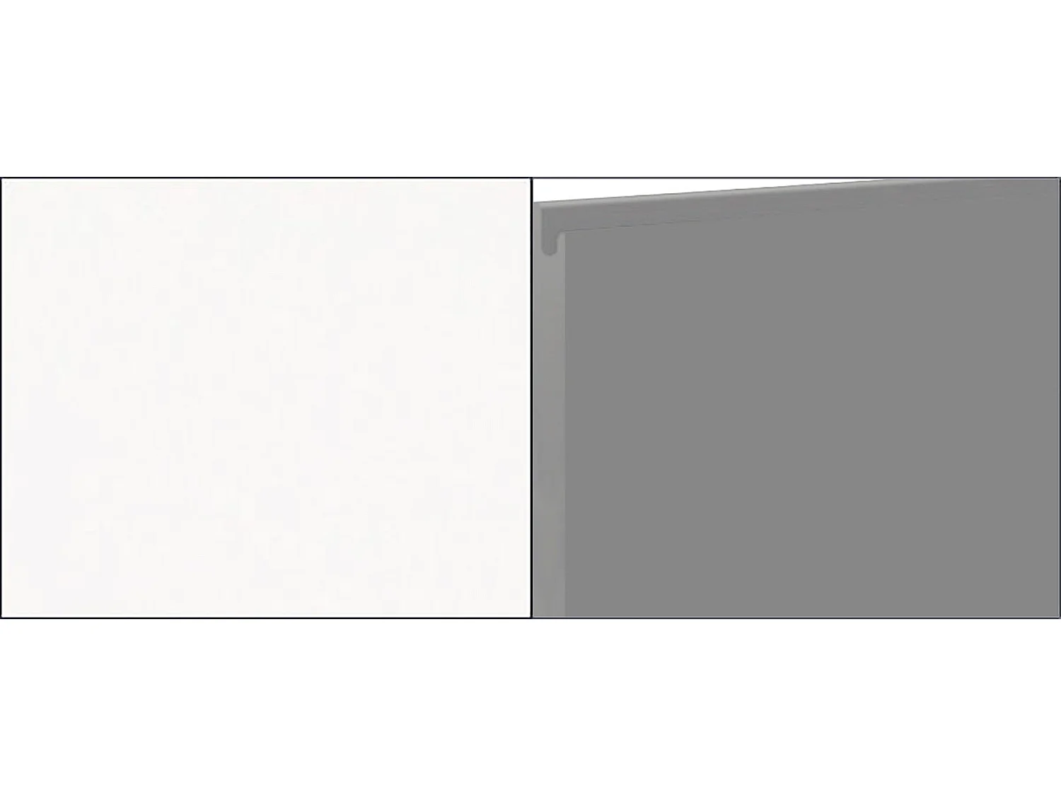 BACKOFENUMBAUSCHRANK Avellino D14/RU/60/207 Dust Grey Acryl Matt / Weiß 60 / 59 / 207cm