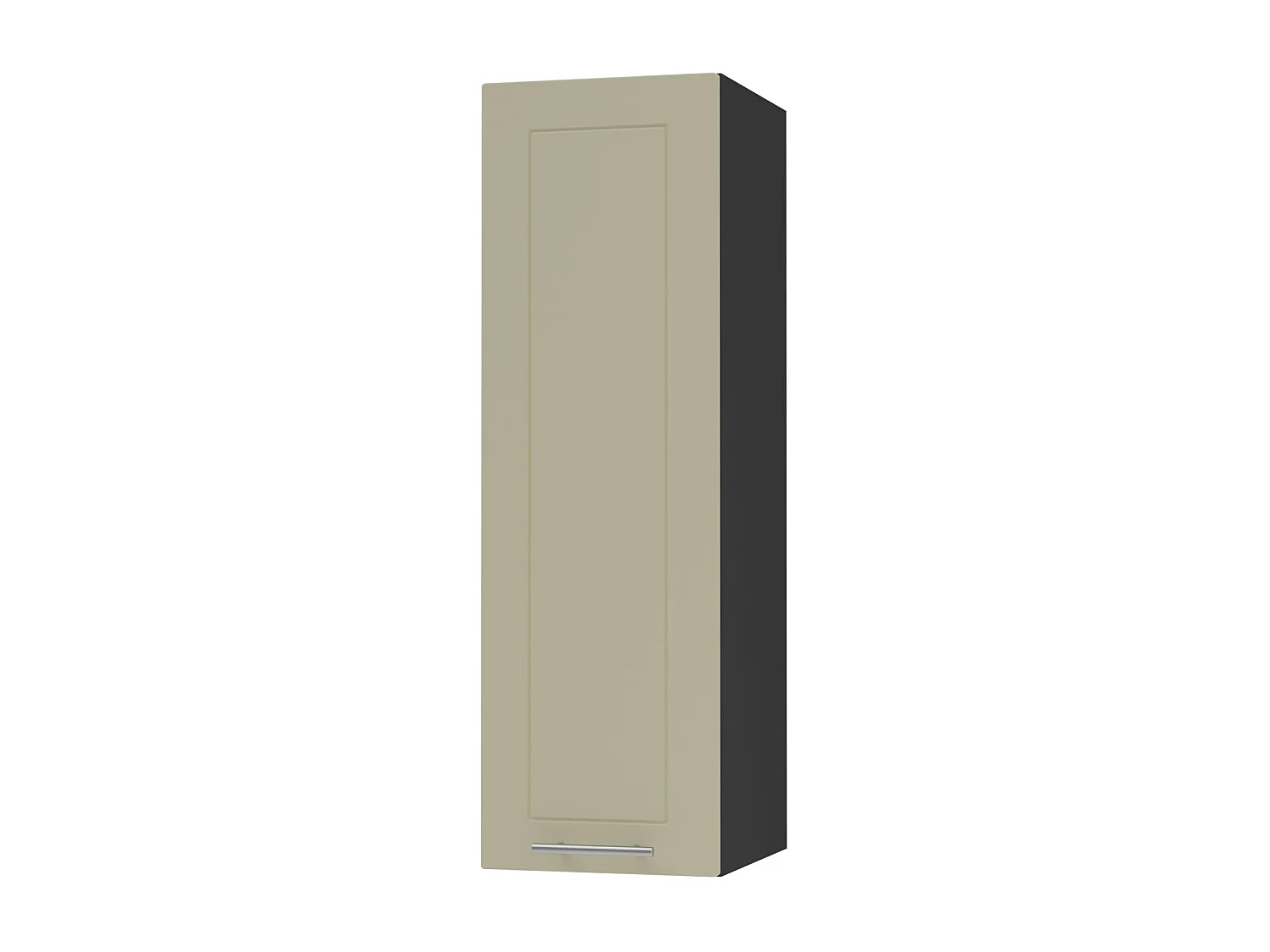 KÜCHENHÄNGESCHRANK Kvantum W4/20 Weiß Matt / Schwarz Matt 20 / 32,5 / 96cm