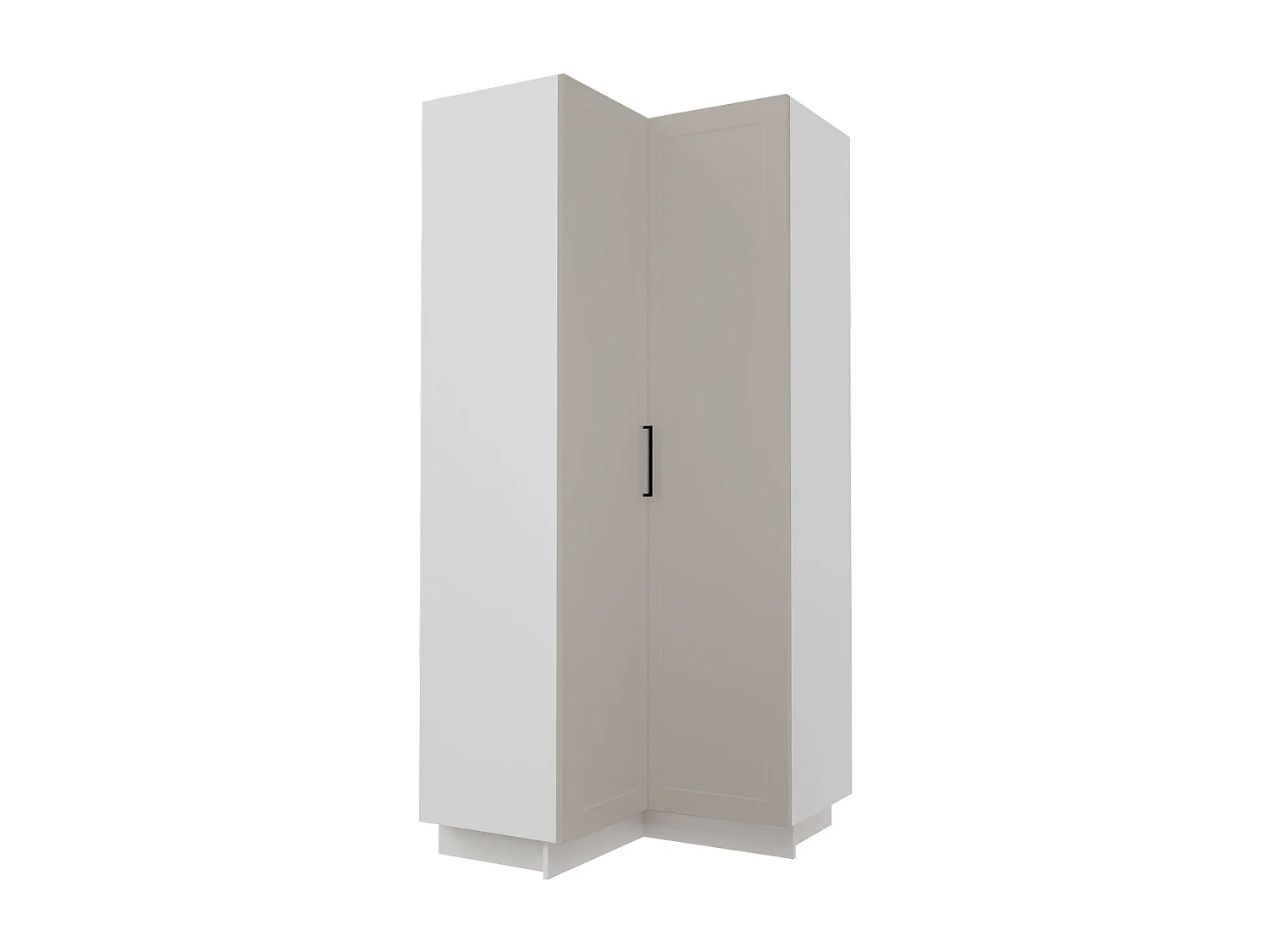 KÜCHENHOCHSCHRANK Salo D24N/207 Kaschmir Matt / Weiß 90 / 90 / 207cm