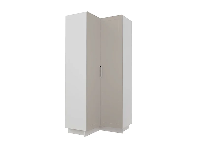 KÜCHENHOCHSCHRANK Salo D24N/207 Kaschmir Matt / Weiß 90 / 90 / 207cm