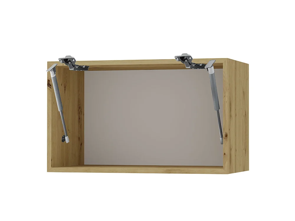 KLAPPHÄNGESCHRANK Kvantum W6B/90 Vanille Matt / Eiche Artisan Matt 90 / 59 / 36cm