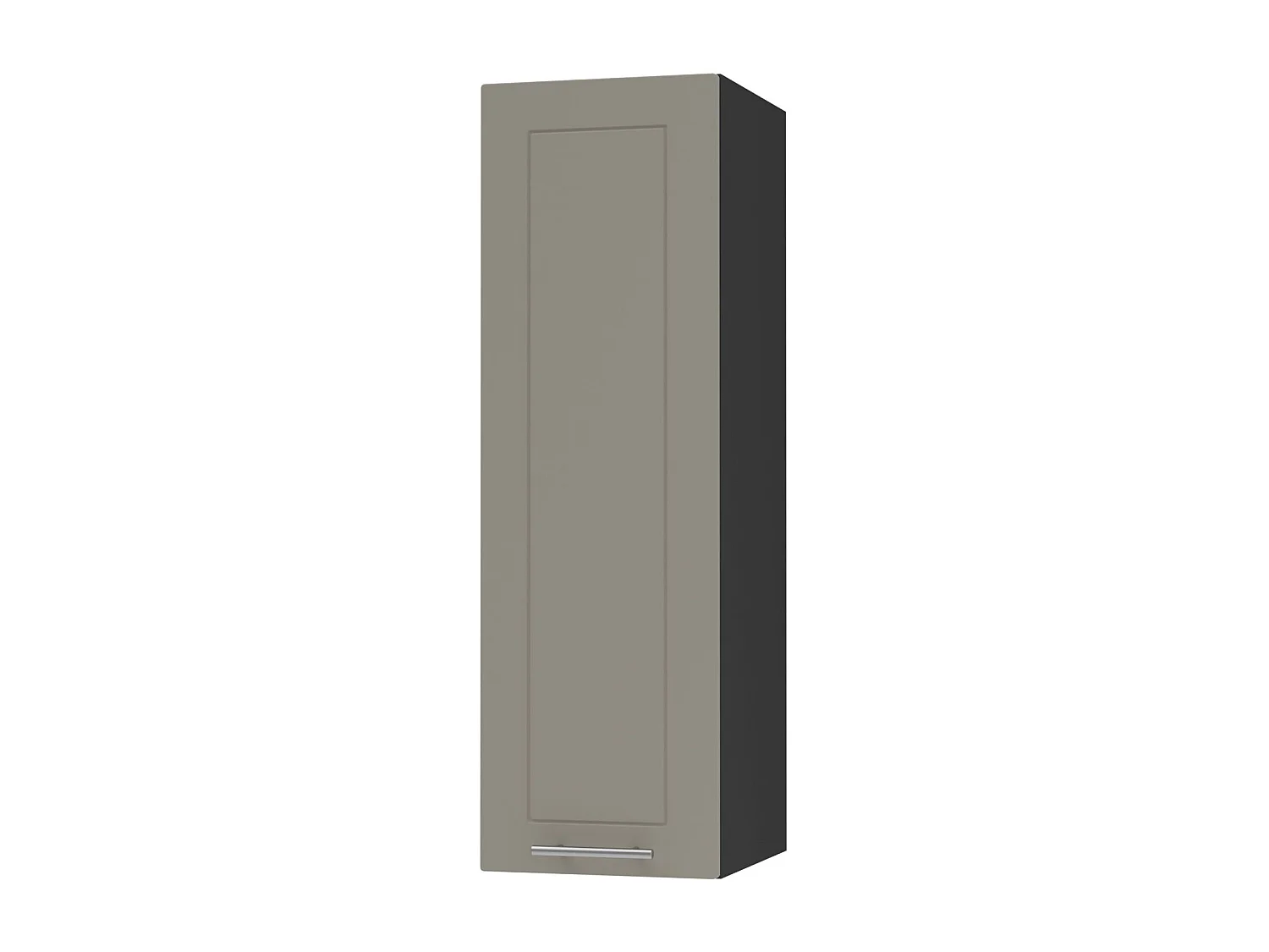 KÜCHENHÄNGESCHRANK Kvantum W4/20 Beige Matt / Schwarz Matt 20 / 32,5 / 96cm